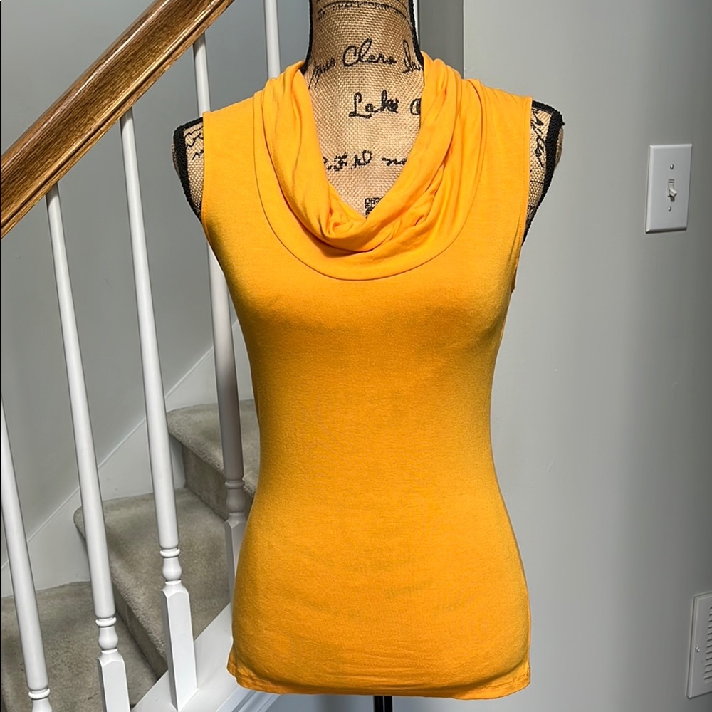 INC International Concepts Orange Sleeveless Top